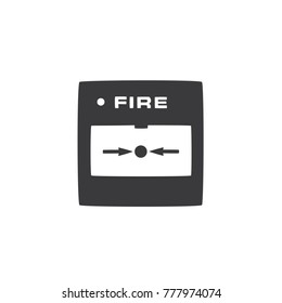 Fire alarm icon, vector illustration design. Firefighter collection.