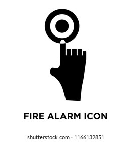 Fire alarm icon vector isolated on white background, Fire alarm transparent sign