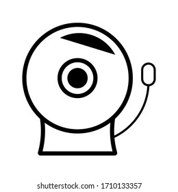 fire alarm icon, vector isolated on white background. eps 10