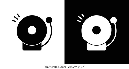 Fire alarm icon vector, solid logo illustration, pictogram