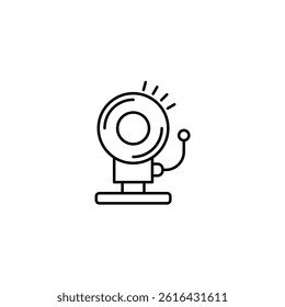 Fire Alarm illustration vector line icon icons design