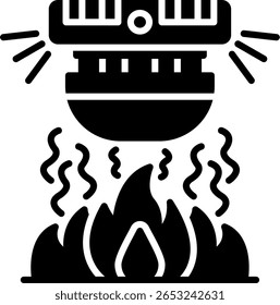 Fire Alarm New Creative Icon Design Vector
