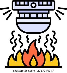 Alarma de fuego Nuevo Vector de diseño de iconos creativos