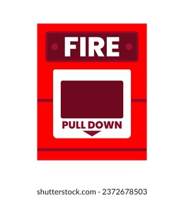 Feuermelder-Entnahmestation auf weißem Hintergrund