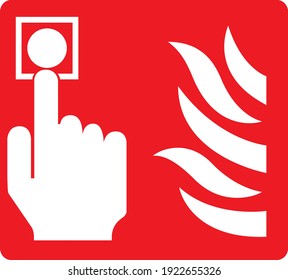 Fire Alarm Red Sign Board