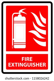 Fire alarm sign illustration