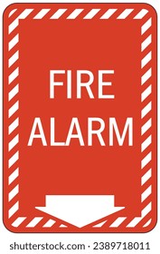 Fire alarm sign and labels