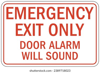Fire alarm sign and labels