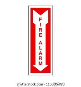 Fire Alarm Symbol Sign, Vector Illustration, Isolate On White Background Label. EPS10