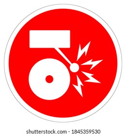 Fire Alarm Symbol Sign, Vector Illustration, Isolate On White Background Label. EPS10