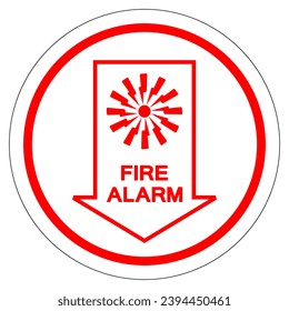 Fire Alarm Symbol Sign, Vector Illustration, Isolate On White Background Label. EPS10