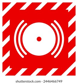 Fire Alarm Symbol Sign, Vector Illustration, Isolate On White Background Label. EPS10