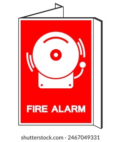 Fire Alarm Symbol Sign, Vector Illustration, Isolate On White Background Label. EPS10