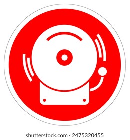 Fire Alarm Symbol Sign, Vector Illustration, Isolate On White Background Label. EPS10