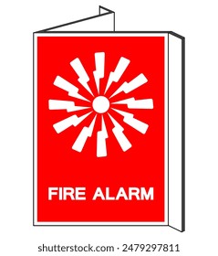 Fire Alarm Symbol Sign, Vector Illustration, Isolate On White Background Label. EPS10 