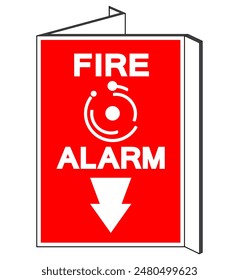 Fire Alarm Symbol Sign, Vector Illustration, Isolate On White Background Label. EPS10 