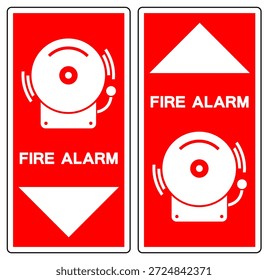 Fire Alarm Symbol Sign, Vector Illustration, Isolate On White Background Label. EPS10