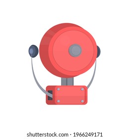 Fire alarm system, vector illustration