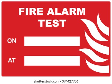 Fire alarm test.