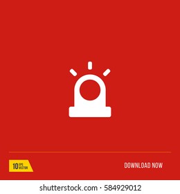Fire alarm vector icon