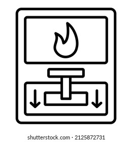 Fire Alarm vector icon. Can be used for printing, mobile and web applications.