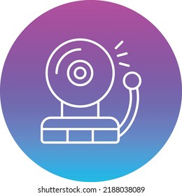 Icono vector de alarma de incendio. Se puede usar para imprimir, móviles y aplicaciones web.