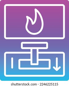 Fire Alarm vector icon. Can be used for printing, mobile and web applications.