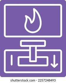 Fire Alarm vector icon. Can be used for printing, mobile and web applications.