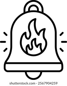 Fire Alarm vector icon. Can be used for printing, mobile and web applications.