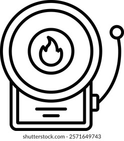 Fire Alarm vector icon. Can be used for printing, mobile and web applications.