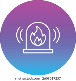 Fire Alarm vector icon. Can be used for printing, mobile and web applications.