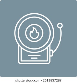 Fire Alarm vector icon. Can be used for printing, mobile and web applications.