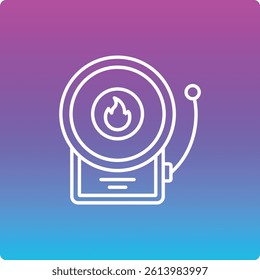 Fire Alarm vector icon. Can be used for printing, mobile and web applications.