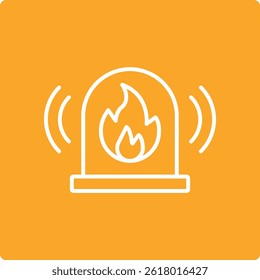 Fire Alarm vector icon. Can be used for printing, mobile and web applications.