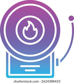 Ícone de vetor do Alarme de incêndio. Pode ser usado para impressão, aplicativos móveis e da Web.