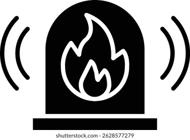 Fire Alarm vector icon. Can be used for printing, mobile and web applications.