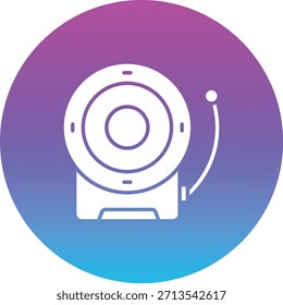 Icono de Vector de alarma de incendio. Se puede utilizar para aplicaciones de impresión, móviles y de Web.