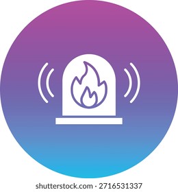 Fire Alarm vector icon. Can be used for printing, mobile and web applications.