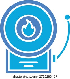 Icono de Vector de alarma de incendio. Se puede utilizar para aplicaciones de impresión, móviles y de Web.