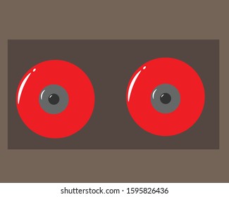 Fire Alarm Vector. Icon. Design