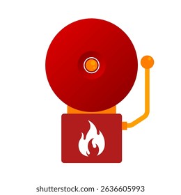 Alarma contra incendios – Ilustración vectorial