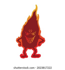 fire animation logo, fire Vector Illustration