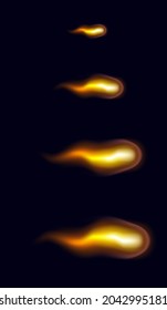 Espías de animación de incendios. Cometa. Animación para el juego o la caricatura. Ilustración del vector