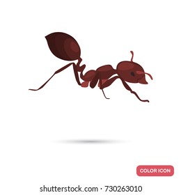 Fire ant color flat icon for web and mobile design