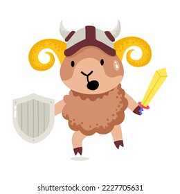 Fuego, un vector de pegatinas planas de elemento aries