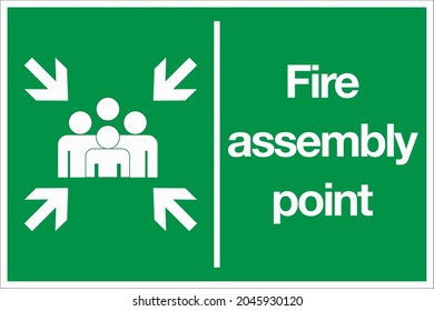 Fire Assembly Point Signage For Company
