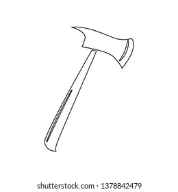 fire ax icon. Element of Fireman for mobile concept and web apps icon. Outline, thin line icon for website design and development, app development