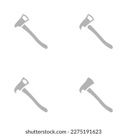 fire ax icon on a white background, vector illustration