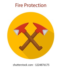 fire ax, vector illustration