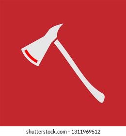 Fire Axe Icon. Fire Fighter Equipment for Info Graphics, Design Elements, Websites, Presentation and Application - Vector.
